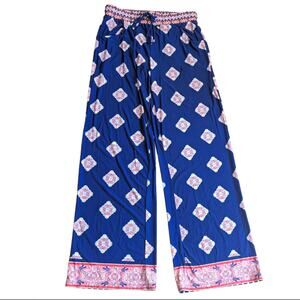 Sandiva Bohemian Beach Style Wide Leg Straight Lightweight Boho Print Paints